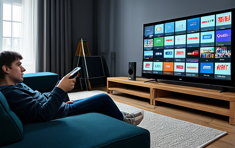 OTT 플랫폼 장단점 - **Image Prompt 1: The Evolution of Home Entertainment – From Discs to Digital Nomad**
    A dynamic ...