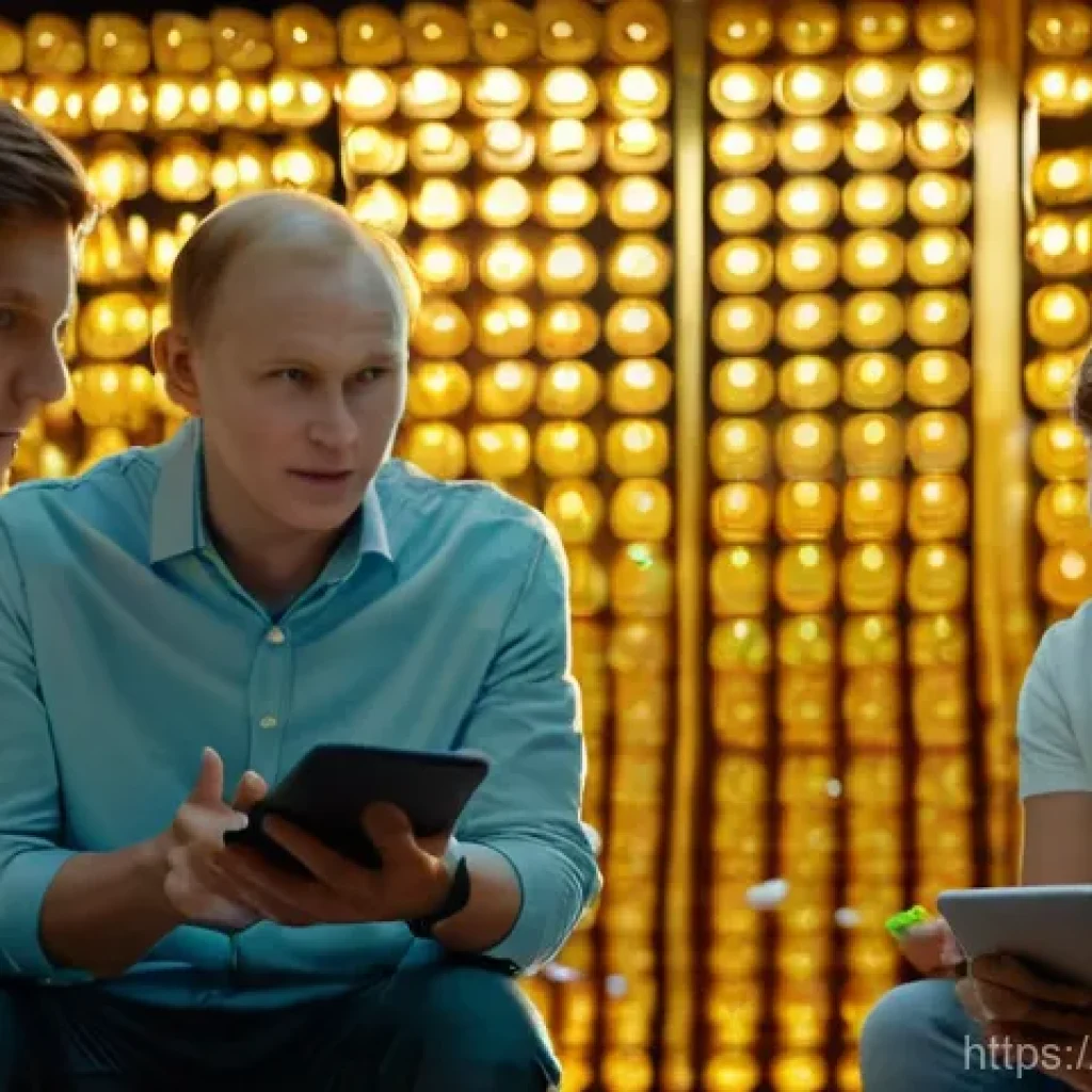 OTT와 사용자 피드백 - **"The Golden Voice of Viewers":** A cinematic, vibrant shot capturing a diverse group of Russian vi...