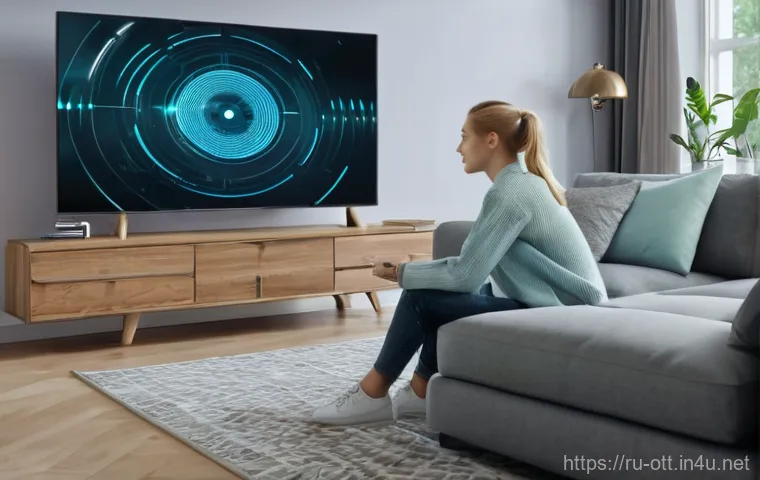 OTT와 사용자 피드백 - **"The Golden Voice of Viewers":** A cinematic, vibrant shot capturing a diverse group of Russian vi...