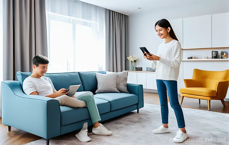 OTT 시장 점유율 - Prompt 1: "Russian Family's Digital Entertainment Hub"**