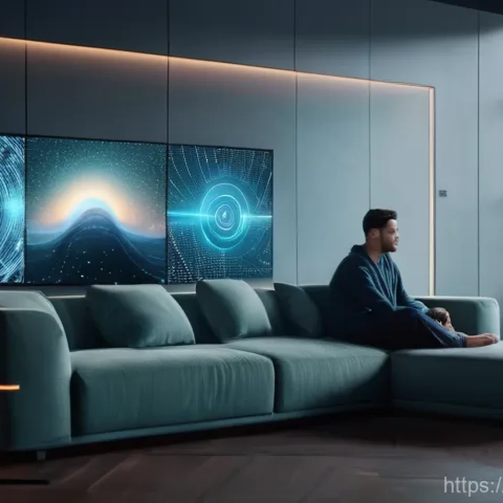 OTT 사용자 맞춤형 추천 - **A Futuristic Viewing Experience Driven by Algorithms**
    A person in their late 20s to early 30s...