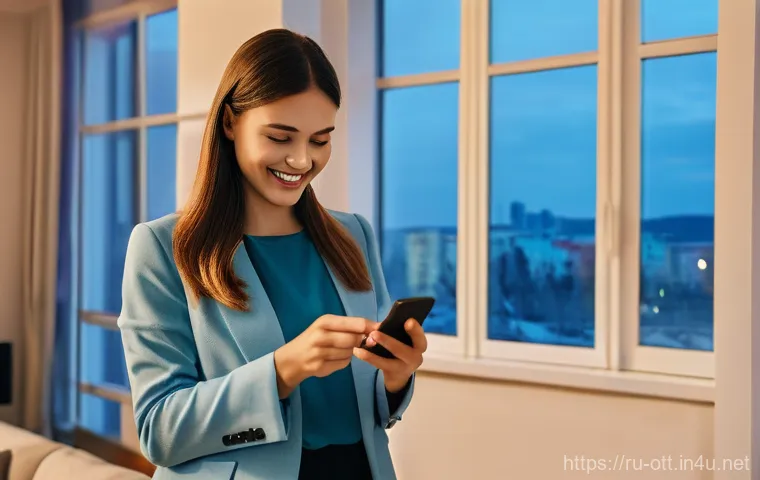 OTT 구독료 환불 정책 - **Prompt:** A young, confident woman in her late 20s, dressed in stylish but modest business casual ...