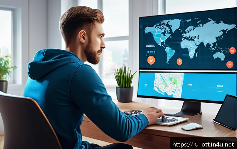 OTT 플랫폼 개인정보 유출 - A detailed digital illustration of a secure OTT streaming environment focusing on cybersecurity elem...